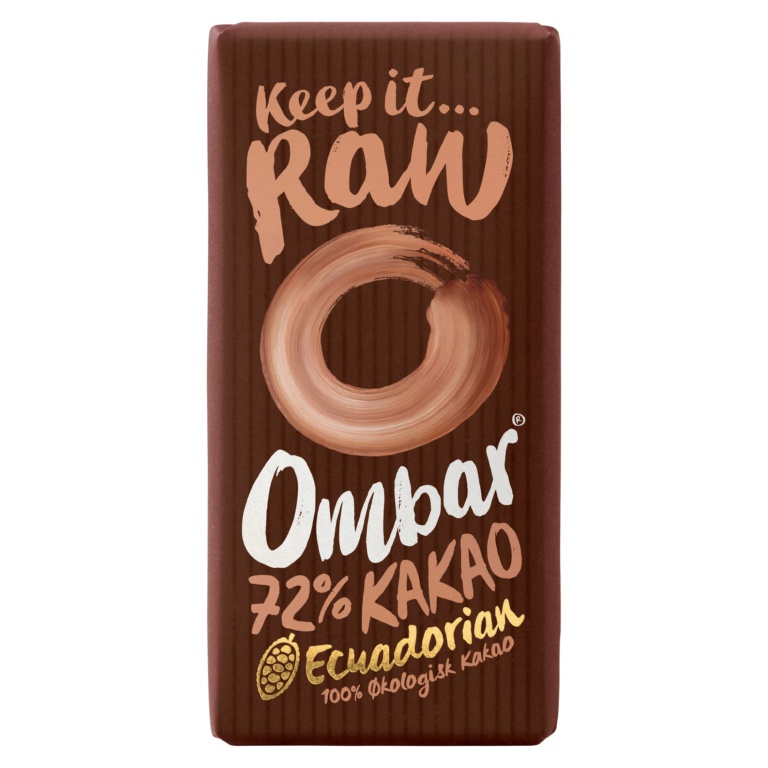 Produktbilde av Ombar 72% Rå Kakao Råsjokolade