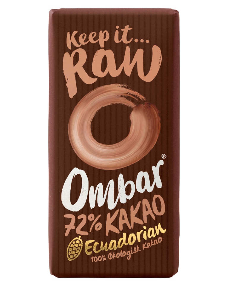 Produktbilde av Ombar 72% Rå Kakao Råsjokolade