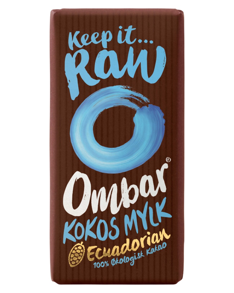 Produktbilde av Ombar kokos Melk Råsjokolade