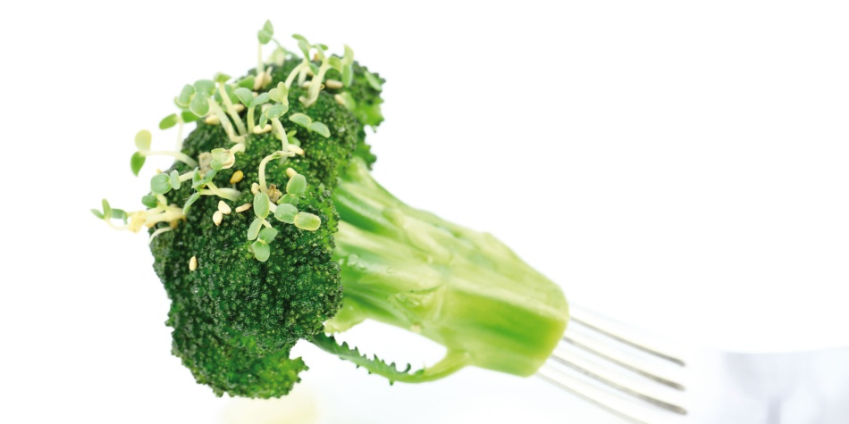 Marinert broccoli med sesamfrø